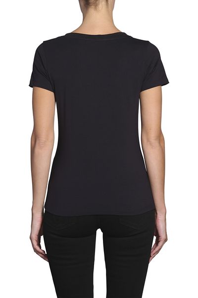 Calvin Klein Dámský černý Ck výšivka Stretch s výstřihem do V