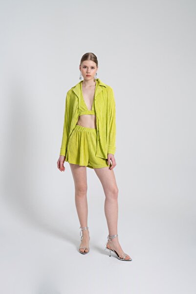 HOLLY LOLLY Green Comfy Shorts