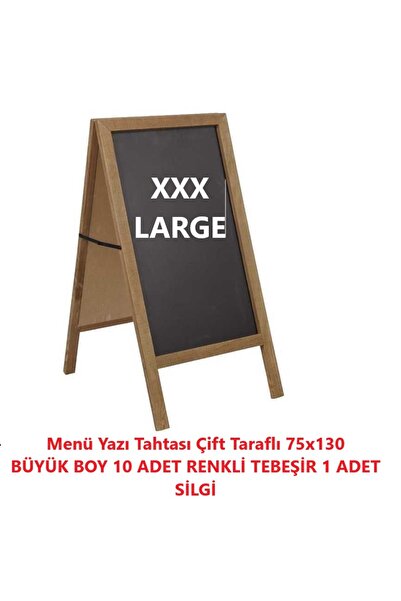 edcoy toptan Menü Yazı Tahtası Çift Taraflı 75x130