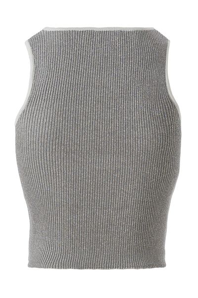 Mısırlı Design crop top gri