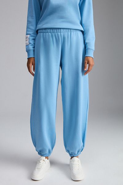 GRIMELANGE TEAIRA Damen-Jogginghose aus Bio-Baumwolle in Blau