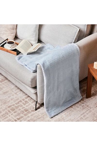 Karaca Pearl Baby Fleece Wohndecke, Blau
