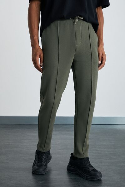 GRIMELANGE AUSAR Herren-Jogginghose aus Bio-Baumwolle in Khaki