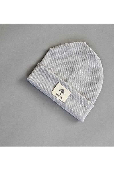 ALYA Stretchy Camisole Beanie with Baby Child Label Pompom Without Pompom