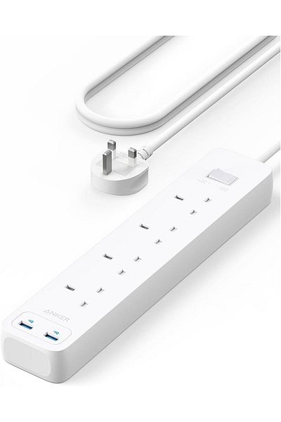 Anker 322 USB Power Strip White | 6 AC outlets | 2 USB ports | Fast charging