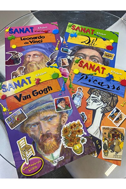 Çiçek Yayıncılık Çiçek Yayıncılık Sanat Seti 4 Kitap Dali Van Gogh Picasso ce...
