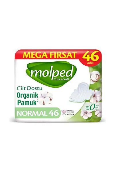 Molped Organic Pure Soft 46Pcs Sanitary Pads