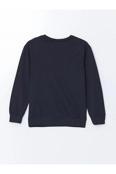 LC Waikiki LCW Παιδική φόρμα για κορίτσια με λαιμόκοψη Navy Blue