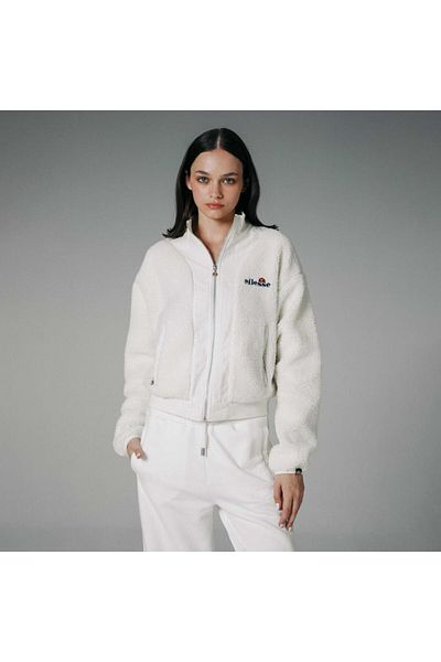 Ellesse White Trucker Jacket - Women, Model Ef184
