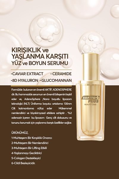 Softto Plus 50 ML Anti-Wrinkle Face and Neck Serum