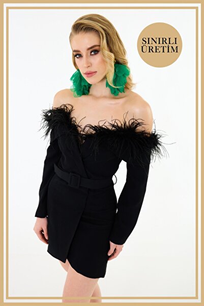 Carmen Limited Edition | DAISY Siyah Mini Elbise