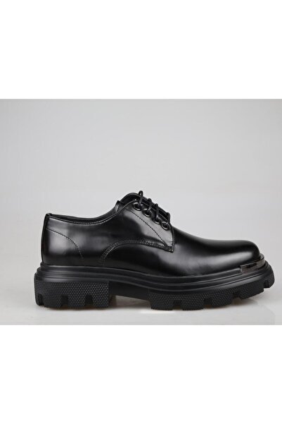 MARCOMEN 20251 Hakiki Deri Siyah Erkek Günlük Ayakkabı
