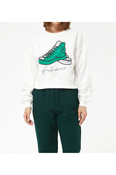 Tex Republic Жіночий короткий світшот з принтом