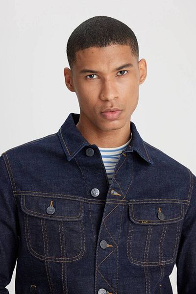 Lee Ecru Farbe - 100% Baumwolle Regular Fit Trucker Jeans Jacke
