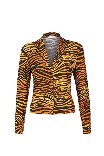 Beauty Omelette Kaplan Baskılı Şömizye Yaka Gömlek