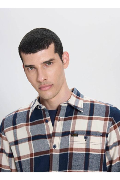Lee Regular Fit Normal Kesim %100 Pamuk Ekoseli Gömlek Ceket