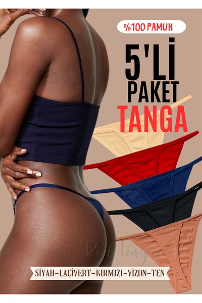 red iç giyim Red Love Cloud Strappy Thong Panties