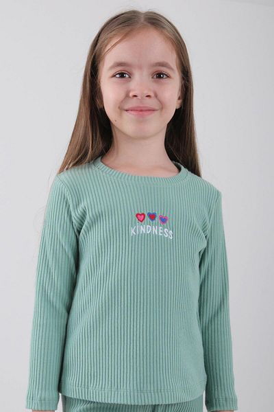 Perendi Κεντητό κοριτσίστικο φούτερ Heart and Kindness - 100% βαμβάκι Çağla
