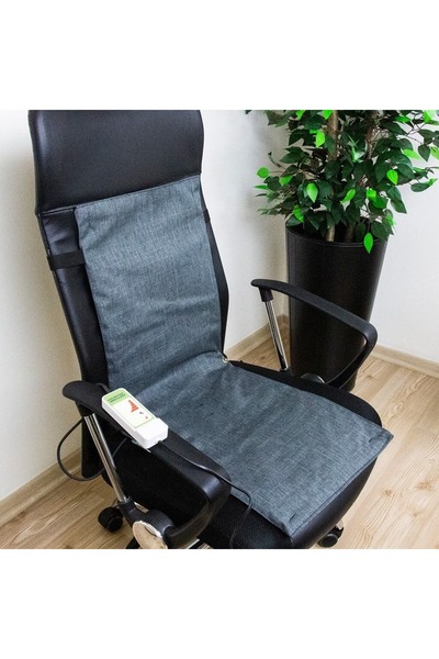 Genel Markalar Sırtlı Elektrikli Isıtıcılı Sandalye Koltuk Minderi, Dijital Kumandalı Kademeli Isı Ayarlı Minder