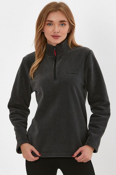 MAXIMILLIAN Anthracite Color Half Zip Women's Fleece 1207 - Anthracite