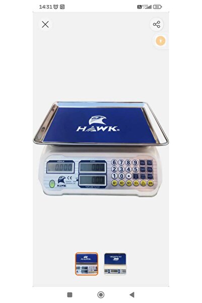 Birlik TERAZİ  sayım yapma özelikli bakkal manav mutfak terazisi  40 kg kapas...