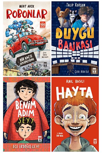 Genç Timaş 4. 5. 6. Sınıf Okuma Kitapları 4'lü Set/Robonlar-Duygu Bankası-Ben...