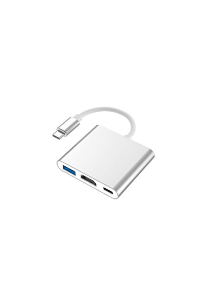 Genel Markalar 3in1 Macbook Uyumlu 4k Type C Usb 3.0 Hub Hdmi