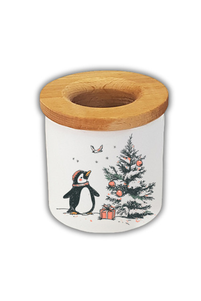 lili hediyelik Suport pentru stilou imprimat Pinguin de Anul Nou Cadou de Anu...