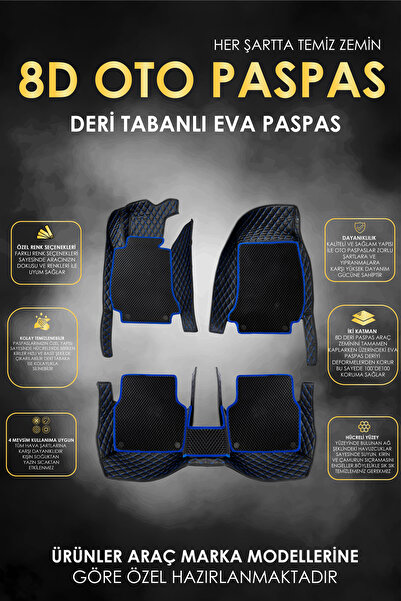 stiloto RENAULT CAPTUR  (2020-2024)  Uyumlu Özel Dikim 2 Katmanlı Deri+Eva 8D...