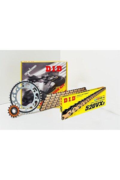 D.I.D YAMAHA YZF R25 15-23 DID VX3 GOLD ZİNCİR DİŞLİ SET DIDKMP040