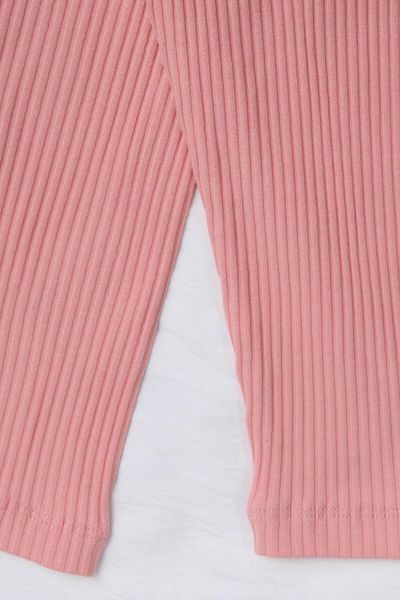 Perendi 100% Cotton Soft Leggings for Girl - Salmon