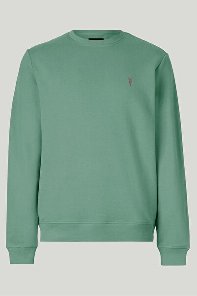 MAXIMILLIAN Çağla Renk Basic Bisiklet Yaka Relaxed Regular Erkek Sweatshirt - Çağla