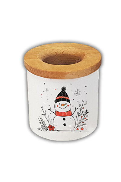 lili hediyelik Suport stilou imprimat cu zăpadă și om de zăpadă Cadou de Anul...