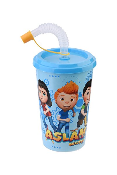 Cosiness Aslan Buluşçu Lisanslı Kapaklı Pipetli Bardak 400 Ml.