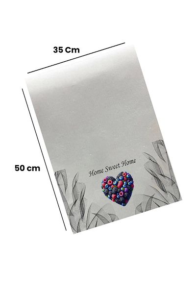 Valerine Life 2 bucăți prosoape albe de mână - 100% bumbac, 35x50cm, Lovely Home Heart Forest Fructe Bucătărie Uscător Cuptor