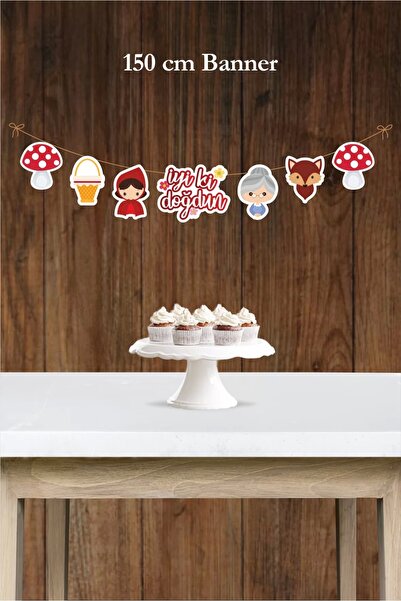 neşeli günlerim Μεγάλο πανό με θέμα Κοκκινοσκουφίτσα *χοντρό χαρτί 150εκ