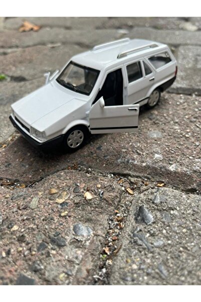 Nostaljik Lezzetler Metal Çek Bırak Kartal Araba Beyaz Sesli ve Işıklı ( 1/36...