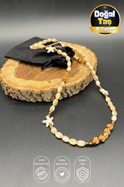 Balzamin Design Starfish Detailed - Lift Citrine, Rudraksha and Hematite Neck...