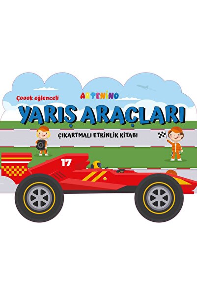 Artenino Shape Tools - Race Cars - Stickers Activity Book