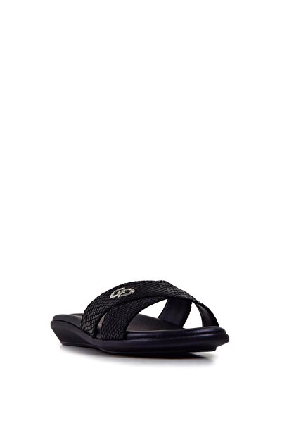 Ceyo 9827-8-RK-490 Papuci negri de zi cu zi pentru femei