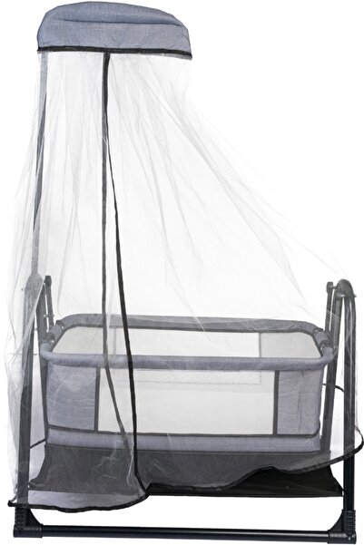 Özbay Btrend Lüks Padişah Babynest Yatak Ve Yastık Sallanır Sepet Beşik Bebek Beşiği 2 li Set