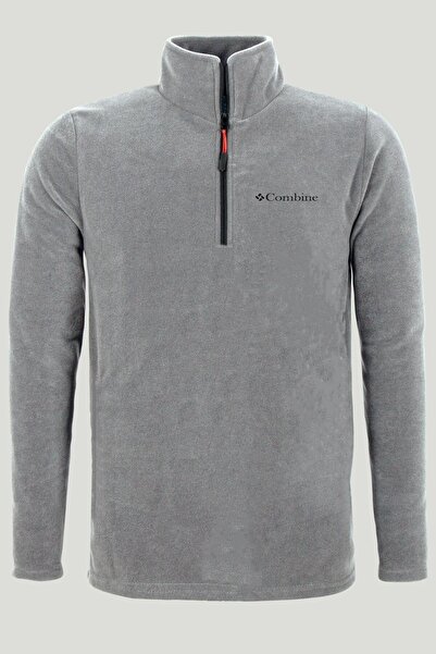 MAXIMILLIAN Polar pentru bărbați cu jumătate de fermoar de culoare gri 1207 -...