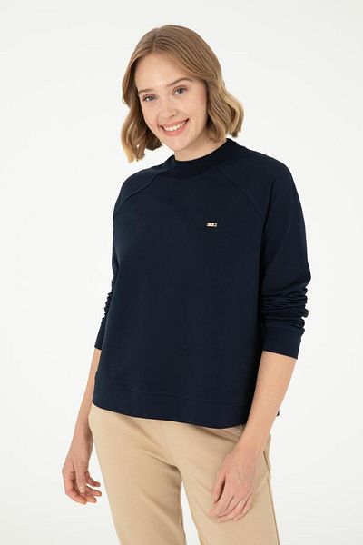 U.S. Polo Assn. Hanorac de damă cu gât crew 95% bumbac