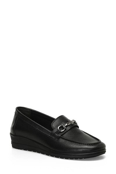 Polaris 105221 .Z Black Women's Genuine Leather Shoes