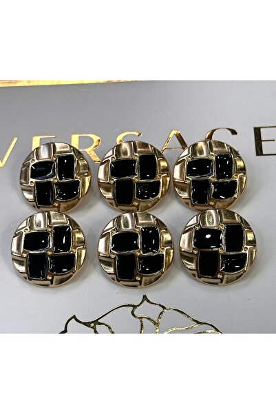 ODDA TASARIM ATÖLYESİ Σετ κουμπιών παλτών-μπουφάν-φορέματος με μαύρο μεσαίο ελατήριο, πολυτελές σχέδιο (μέγεθος 36)