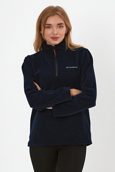 MAXIMILLIAN Lacivert Renk Yarım Fermuarlı Kadın Polar 1207 - LACİVERT