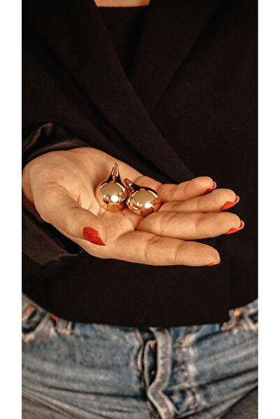 TRENDTAKI Gözyaşı Damlası Küpe Gold Kaplama Oo28