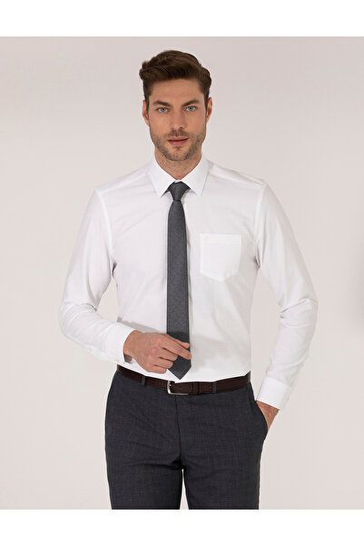 Pierre Cardin Біла сорочка класичного крою з довгими рукавами 50268193-VR013