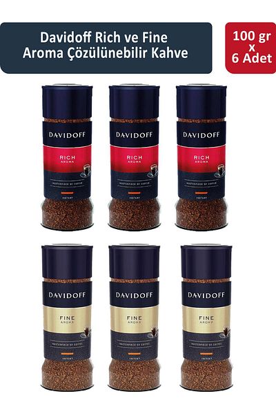 Tchibo Rich and Fine Aroma Soluble Coffee 100 g X 6 Pieces