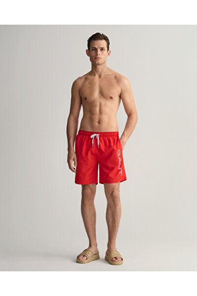 Gant Erkek Kırmızı Logolu Mayo Şort